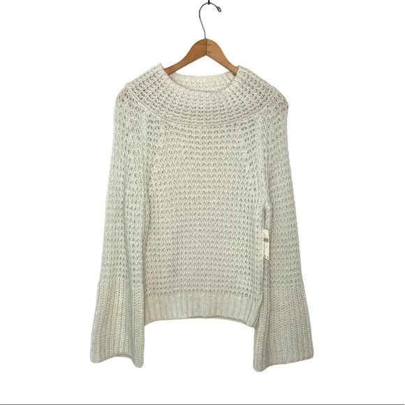 AnthroMaeve Bell Sleeve Open Knit Sweater